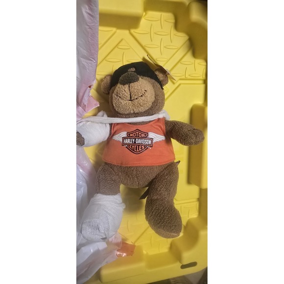 Harley‎ Davidson Teddy Bear Grip wounded with bandages 2003 w Tag - Picture 2 of 12